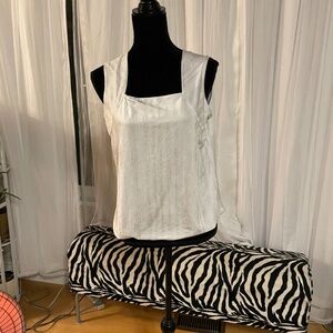 Bellissima Fashions White/Silver Size 14 Tank